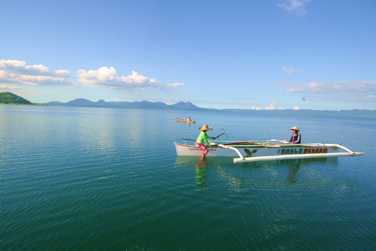 Fishing boat on water